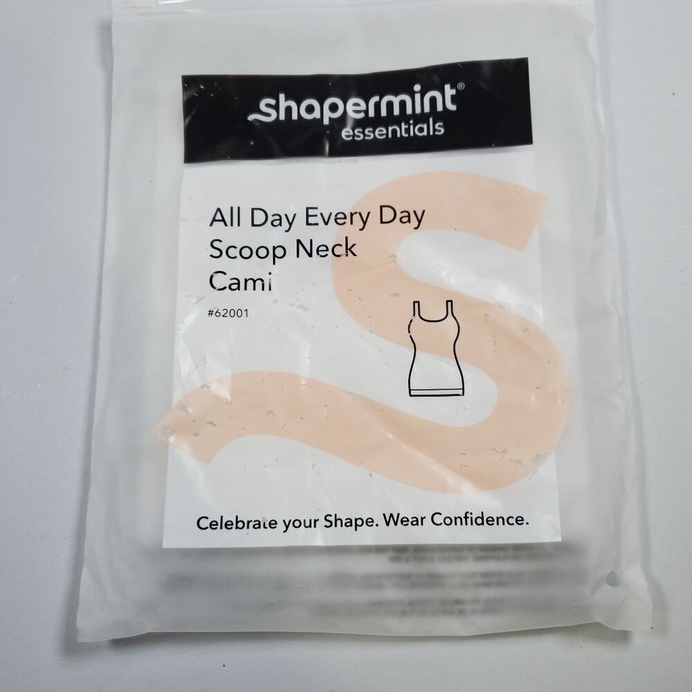 Shapermint Essential All Day Everyday Scoop Neck Cami Women Size Large NWT White - Picture 6 of 10
